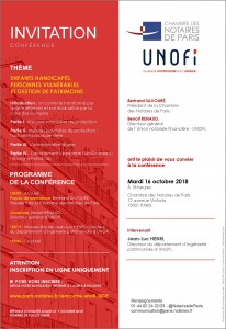 2018 - UNOFI - INVITATION CONFERENCE